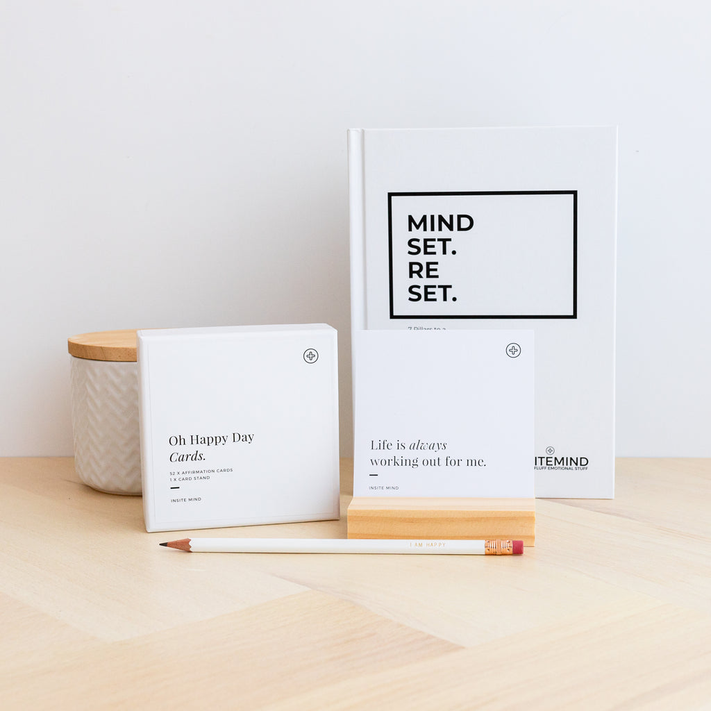 Reset Your Mindset Kit - Goal Setting Journal and Affirmation Cards