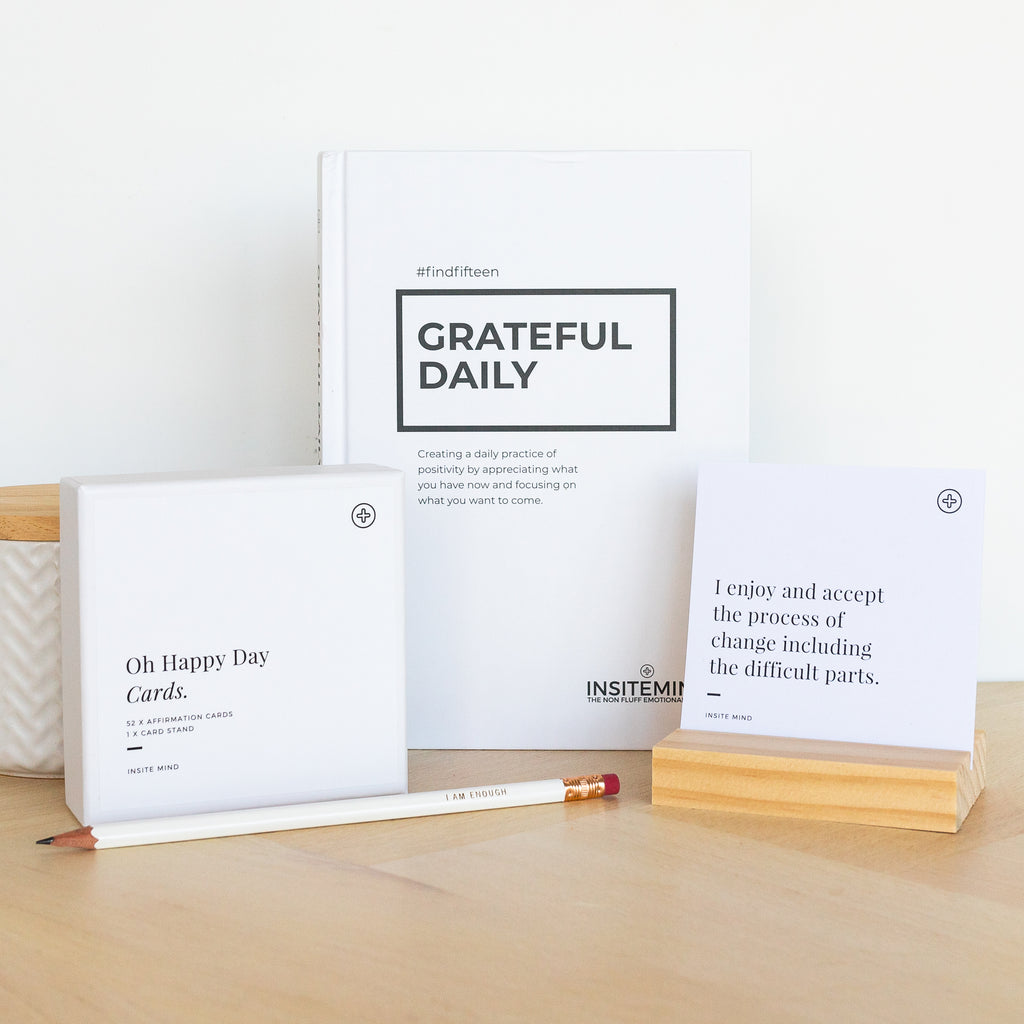 Oh Happy Gratitude and Affirmation Pack - Gratitude Journal and Affirmation Cards