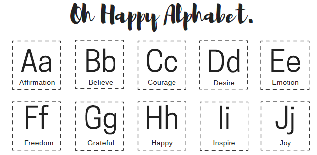 Oh Happy ABCs - Digital Print